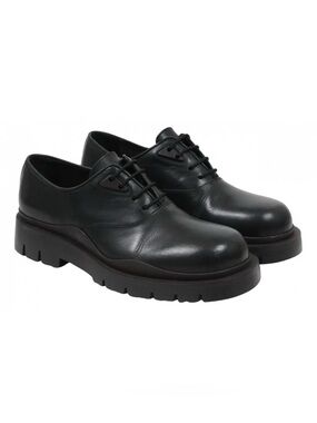 Bottega Veneta Black Leather Derby Oxfords 40.5EU (PM100247)
